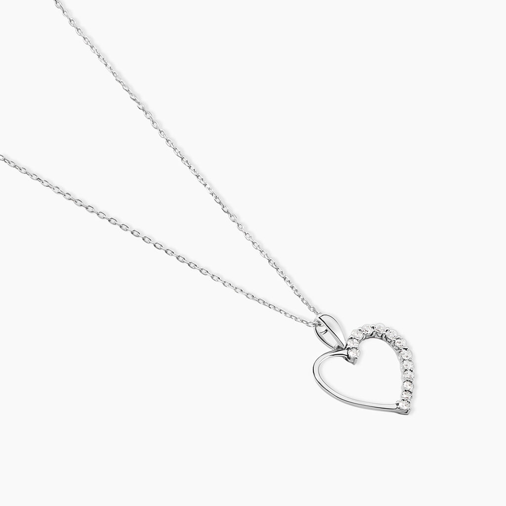 Collier Chlora Or Blanc Diamant - F&ecirc;te des m&egrave;res Femme | Histoire d&rsquo;Or