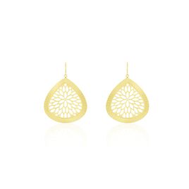 Boucles D'oreilles Pendantes Acier Doré Iwona - Boucles d'oreilles fantaisie Femme | Histoire d’Or