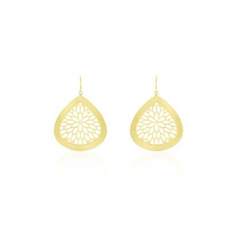 Boucles D'oreilles Pendantes Acier Doré Iwona - Boucles d'oreilles fantaisie Femme | Histoire d’Or