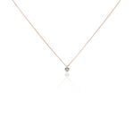Collier Mon 1er Diamant Or Rose Diamant - Colliers Femme | Histoire d&rsquo;Or