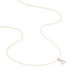 Collier Micheline Or Bicolore Oxyde De Zirconium - Colliers Femme | Histoire d&rsquo;Or