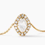 Collier Collection Icone Or Jaune Diamant Synth&eacute;tique - Colliers Femme | Histoire d&rsquo;Or