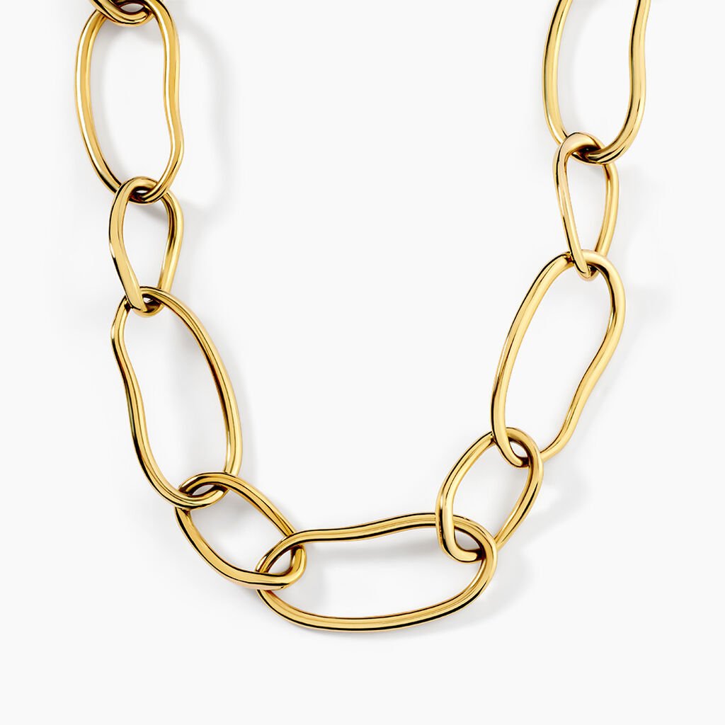 Collier Cecilie Acier Jaune - F&ecirc;te des m&egrave;res Femme | Histoire d&rsquo;Or