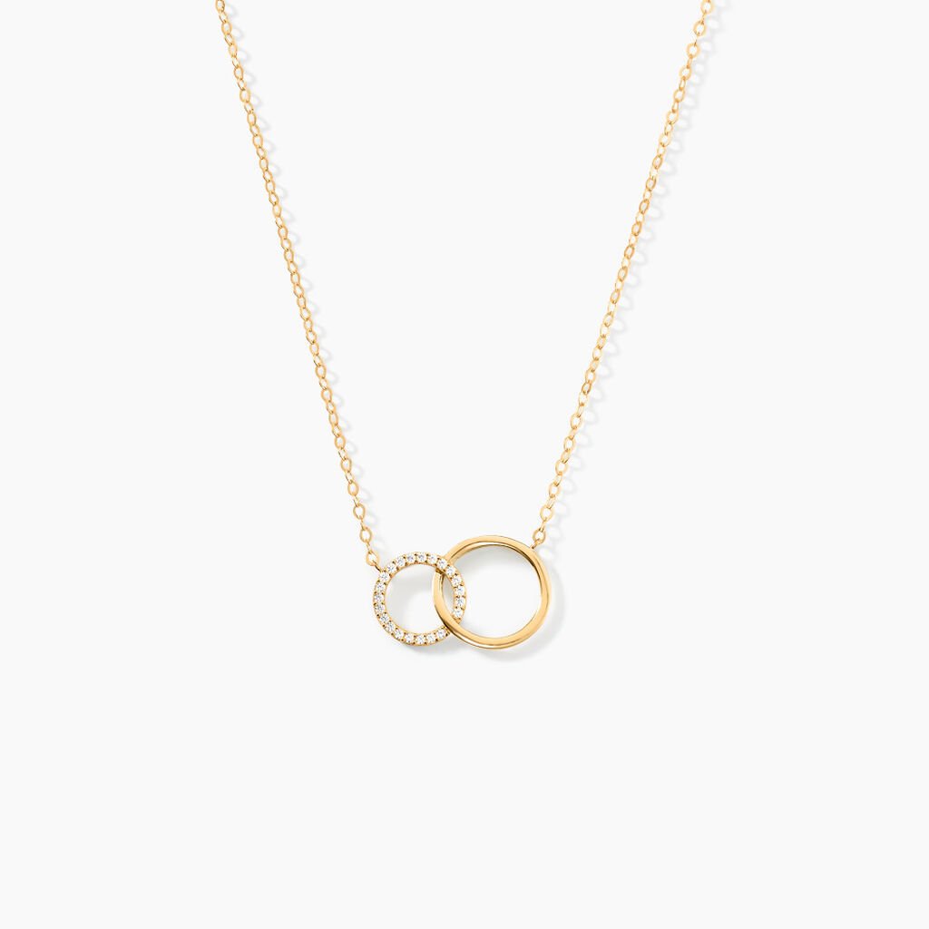 Collier Or Jaune Nesrine Oxydes - Colliers Femme | Histoire d&rsquo;Or