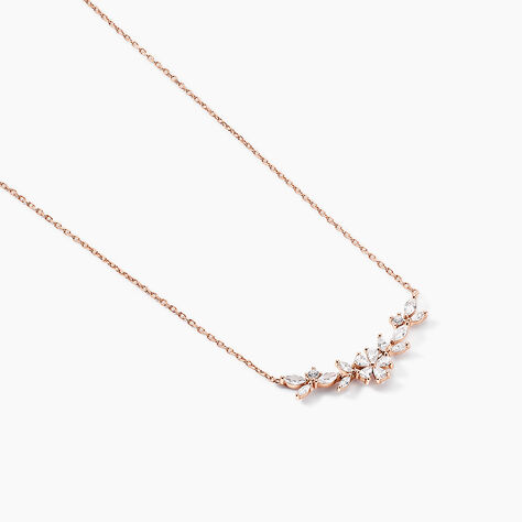 Collier Wanda Argent Rose Oxyde De Zirconium - Colliers fantaisie Femme | Histoire d’Or