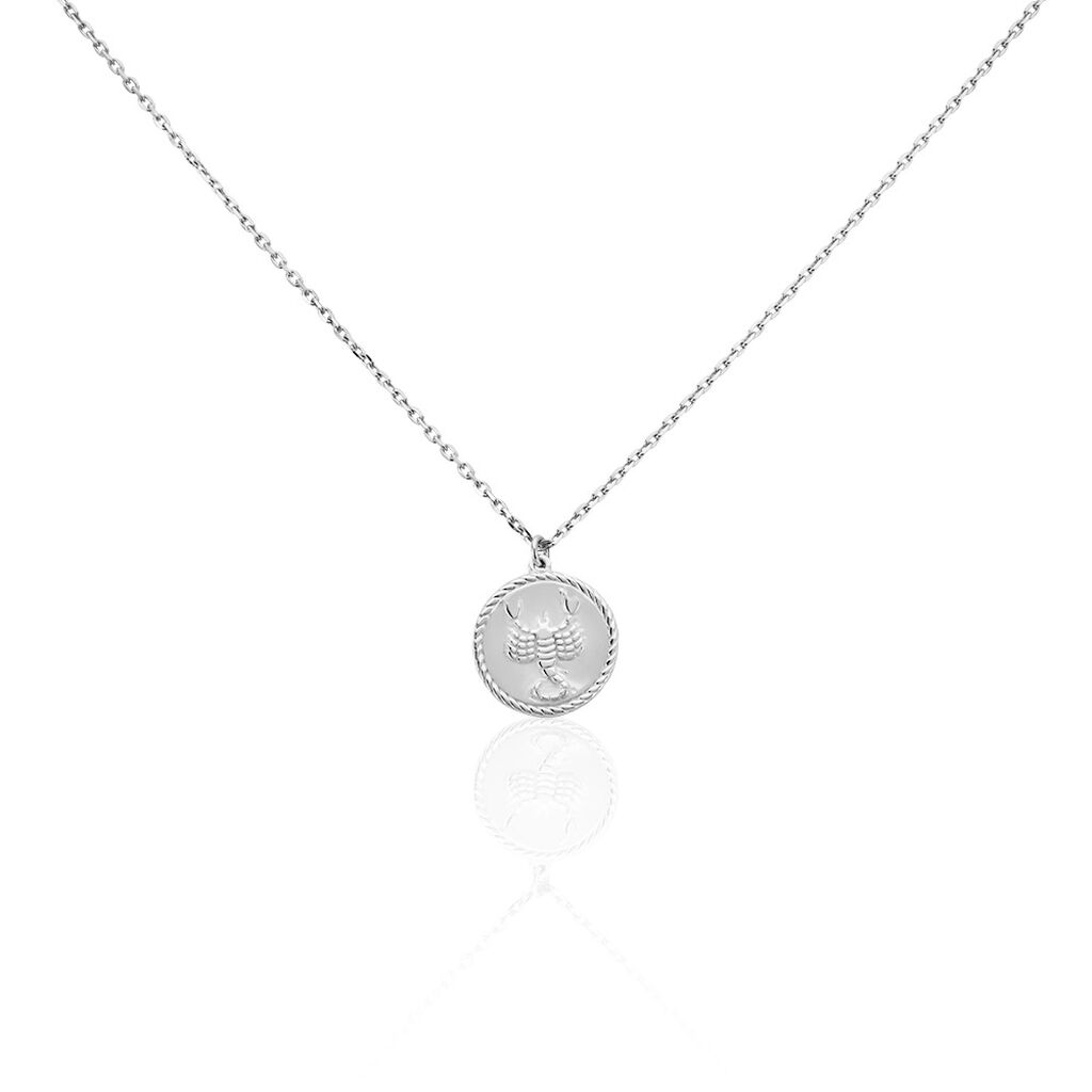 Collier Argent Blanc Lew - Colliers Zodiaque Homme | Histoire d’Or