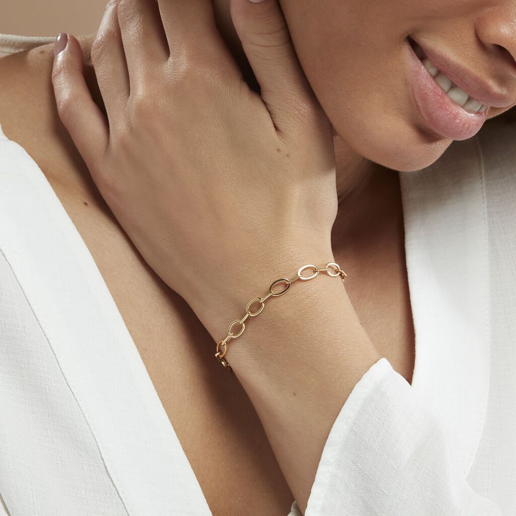 Bracelet Maille Or Jaune Crepinia - Bracelets chaîne Femme | Histoire d’Or