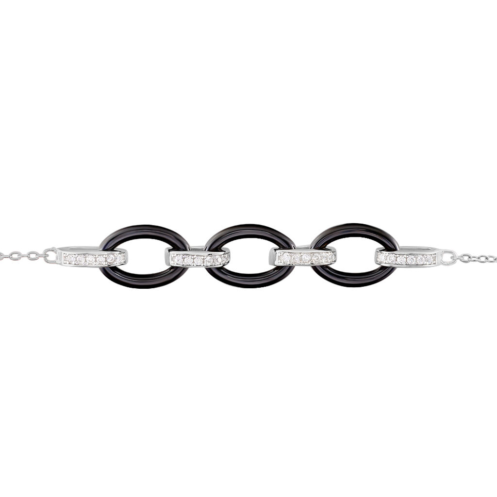 Bracelet Nowell Argent Blanc Oxyde De Zirconium Et Céramique - Bracelets Femme | Histoire d’Or