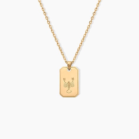 Collier Plaqu&eacute; Or Quintien - Colliers Zodiaque Homme | Histoire d&rsquo;Or