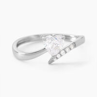 Bague Eva Or Blanc Oxyde De Zirconium