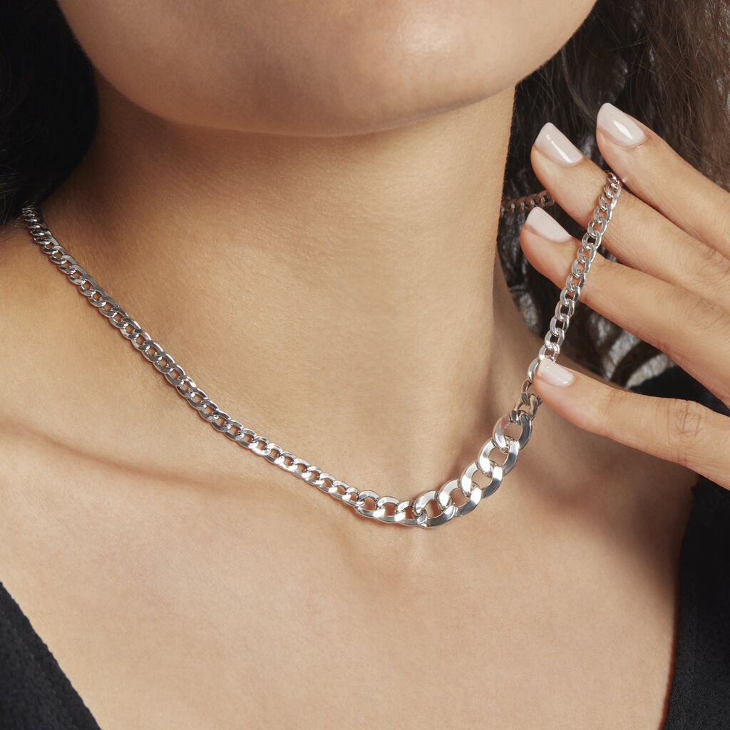 Collier Argent Blanc Quintila - Chaines Femme | Histoire d’Or
