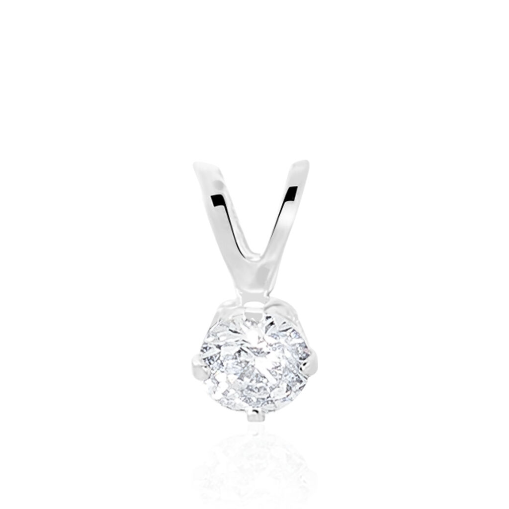Pendentif Mabila Or Blanc Oxyde De Zirconium - Pendentifs Femme | Histoire d’Or