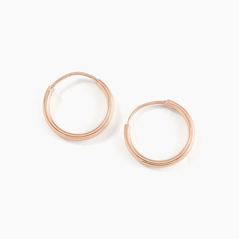 Cr&eacute;oles Argent Rose Olympia - Boucles d'oreilles cr&eacute;oles Femme | Histoire d&rsquo;Or