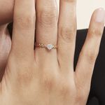 Bague Or Jaune Adlai Diamants - Bagues avec pierre Femme | Histoire d&rsquo;Or