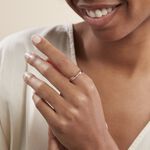 Bague Suzie Or Rose Diamant - Bagues avec pierre Femme | Histoire d&rsquo;Or