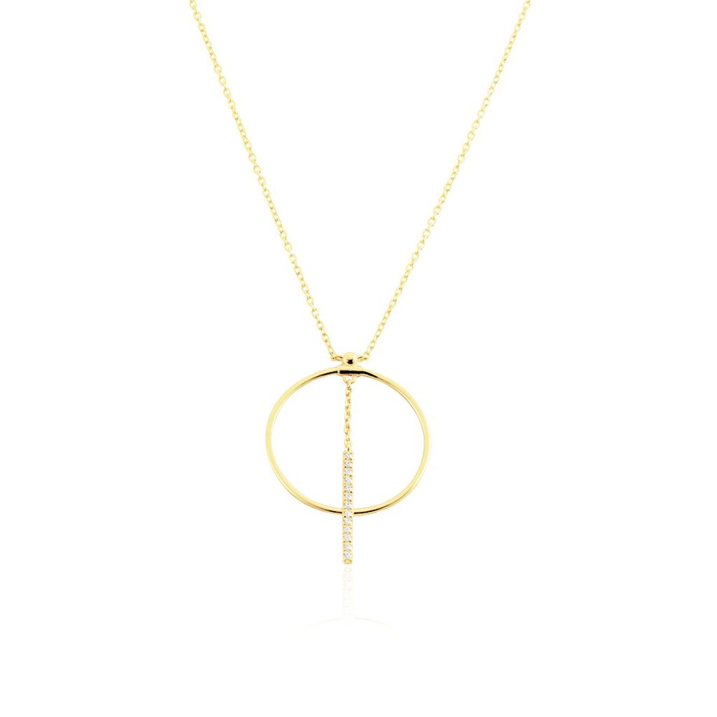 Collier Or Jaune Guda Oxyde De Zirconium - Colliers Femme | Histoire d’Or
