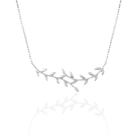 Collier Folia Argent Blanc - Colliers fantaisie Femme | Histoire d’Or