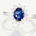 Bague Vladimir Or Blanc Saphir Et Diamant - Bagues solitaires Femme | Histoire d’Or