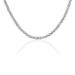 Collier Maille Argent Blanc Elae Maille Tresse - Chaines Femme | Histoire d’Or