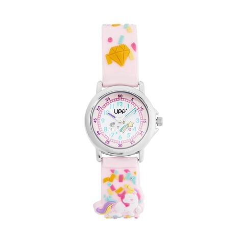 Montre Upp Fuzzy Rose Et Blanc - Montres Enfant | Histoire d&rsquo;Or