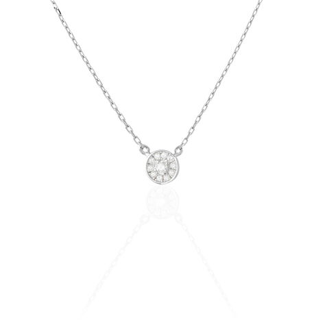 Collier Minna Argent Blanc Oxyde De Zirconium - Colliers fantaisie Femme | Histoire d’Or