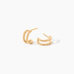 Cr&eacute;oles Thalassa Plaqu&eacute; Or Jaune - Boucles d'oreilles cr&eacute;oles Femme | Histoire d&rsquo;Or