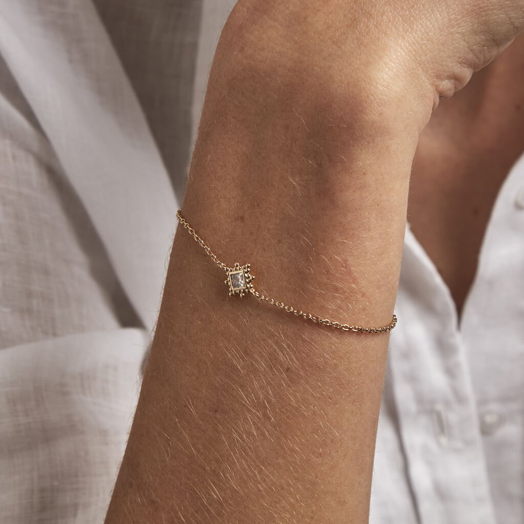 Bracelet Bobbie Plaqué Or Jaune Oxyde De Zirconium - Bracelets Femme | Histoire d’Or