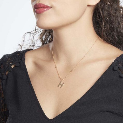 Collier Plaqué Or Jaune Lettra - Colliers fantaisie Femme | Histoire d’Or