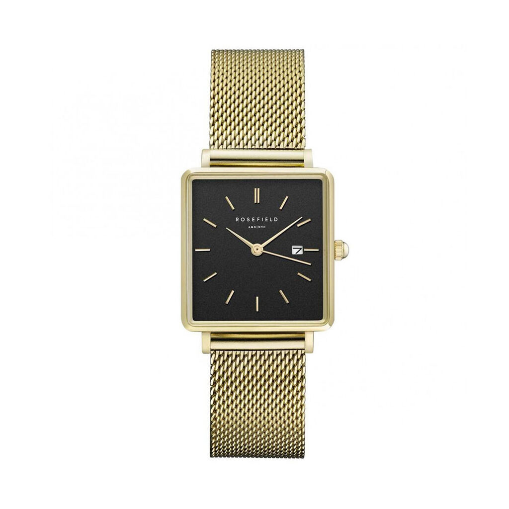 Montre Rosefield The Boxy Noir - Montres Femme | Histoire d’Or