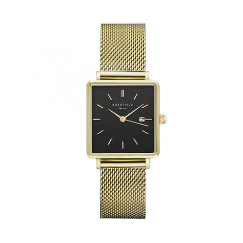 Montre Rosefield The Boxy Noir - Montres Femme | Histoire d’Or