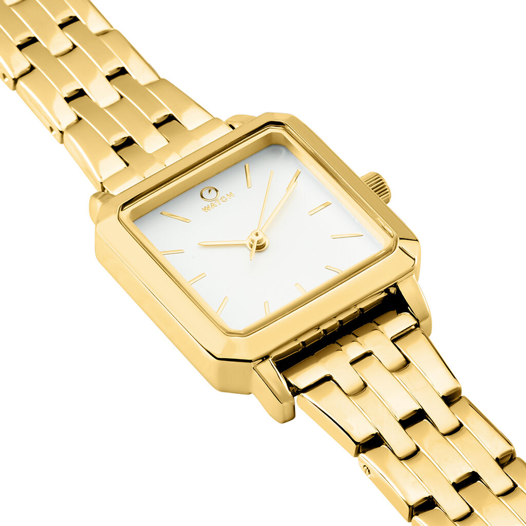 Montre 0 O Watch Square Blanc - Montres Femme | Histoire d’Or