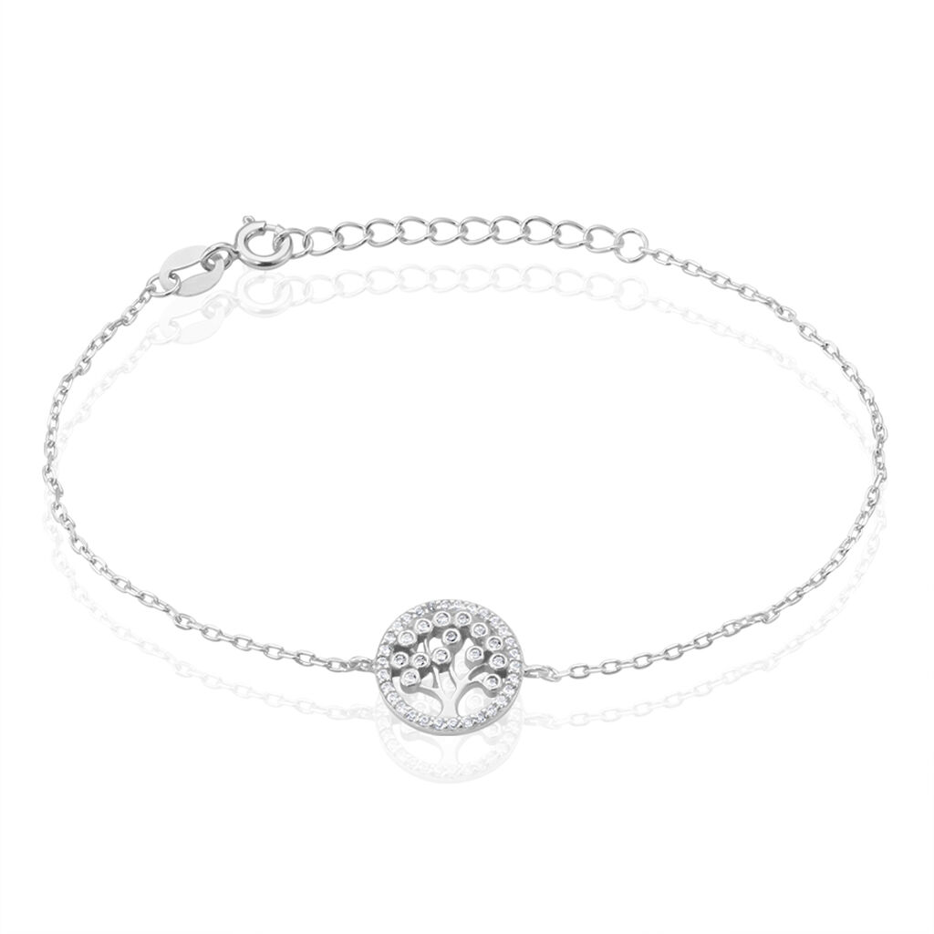 Bracelet Chimere Argent Blanc Oxyde De Zirconium