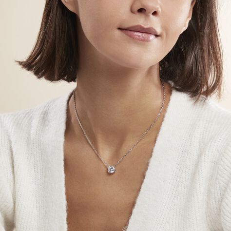 Collier Argent Blanc Aroha Oxyde De Zirconium - Colliers fantaisie Femme | Histoire d’Or