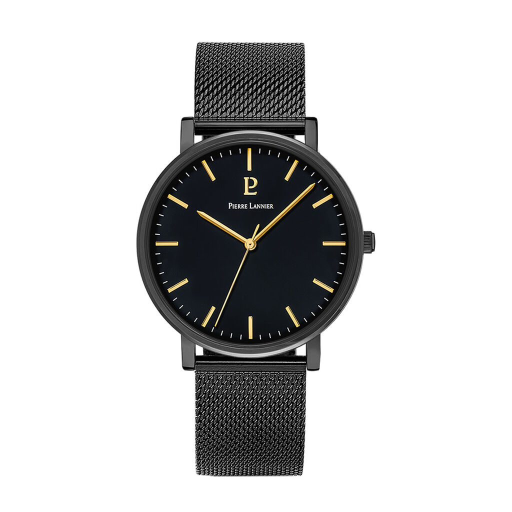 Montre Pierre Lannier Essential Noir - Montres Homme | Histoire d’Or
