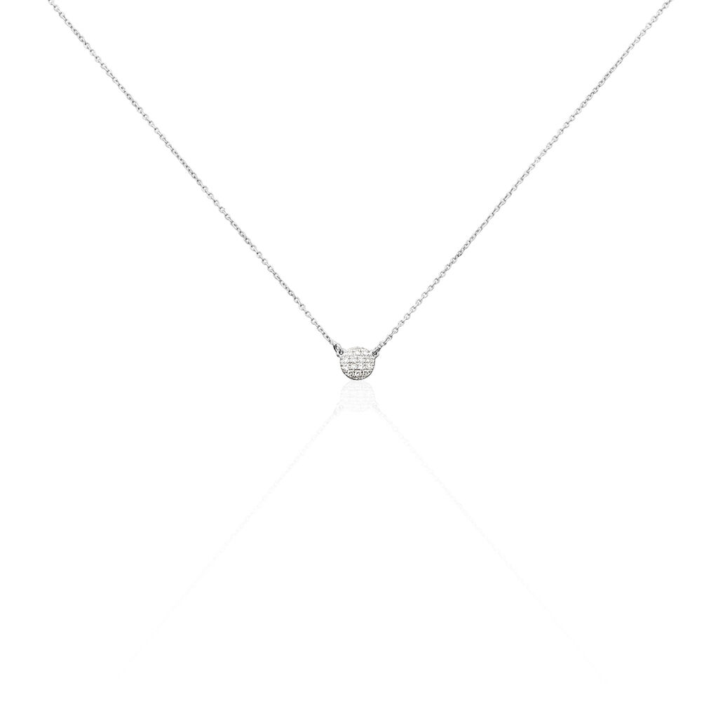 Collier Teani Or Blanc Diamant - Colliers Femme | Histoire d’Or