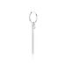 Créole Unitaire Lehi Argent Blanc - Boucles d'oreilles créoles Homme | Histoire d’Or
