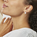 Boucles D'oreilles Pendantes Lysa Argent Blanc Oxyde De Zirconium - Boucles d'oreilles fantaisie Femme | Histoire d&rsquo;Or