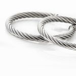 Cr&eacute;oles Acier Gris Pascau - Boucles d'oreilles cr&eacute;oles Femme | Histoire d&rsquo;Or