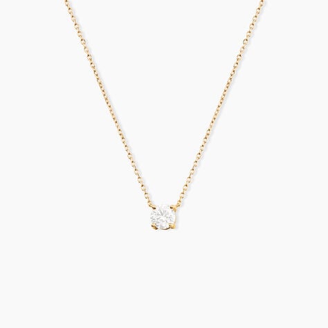 Collier Collection Aphrodite Or Jaune Diamant Synthetique - Colliers Femme | Histoire d&rsquo;Or