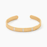 Jonc Alegria Plaqu&eacute; Or Jaune Oxydes De Zirconium - Bracelets joncs Femme | Histoire d&rsquo;Or