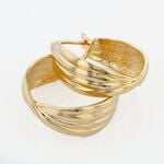 Cr&eacute;oles Kuma Plaqu&eacute; Or Jaune - Boucles d'oreilles cr&eacute;oles Femme | Histoire d&rsquo;Or