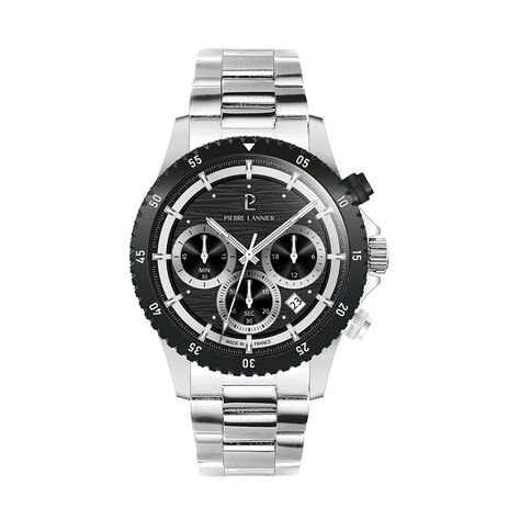 Montre Pierre Lannier Lannier Decima Noir - Montres Homme | Histoire d&rsquo;Or