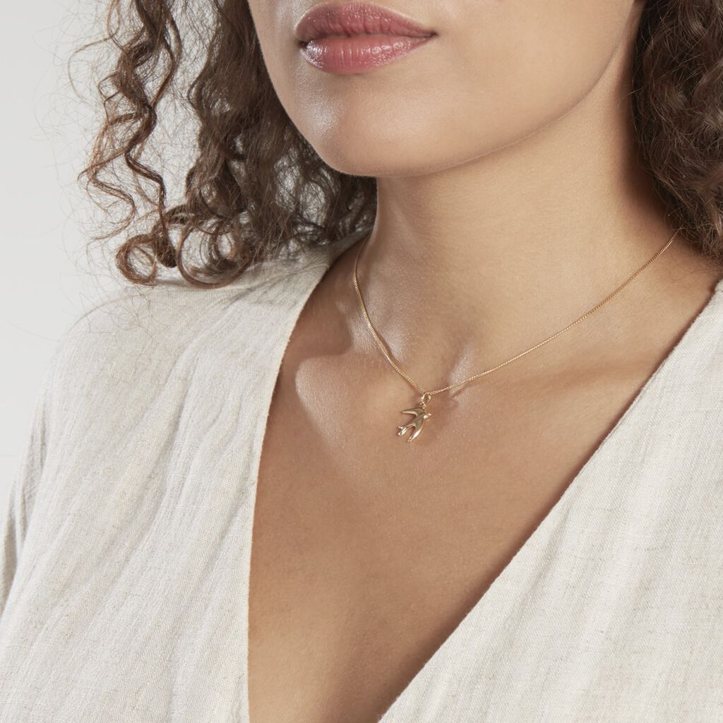 Pendentif Illide Hirondelle Or Jaune - Pendentifs Femme | Histoire d’Or