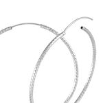 Cr&eacute;oles Argent Blanc Agathe - Boucles d'oreilles cr&eacute;oles Femme | Histoire d&rsquo;Or