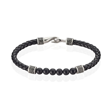 Bracelet Genaelleae Acier Blanc Agate - Bracelets fantaisie Homme | Histoire d’Or