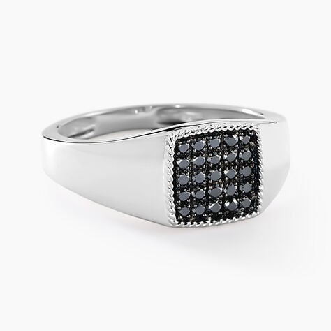 Chevalière Zack Or Blanc Diamant - Chevalières Homme | Histoire d’Or