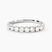 Demi Alliance Hera Platine Blanc Diamant - Alliances Femme | Histoire d’Or