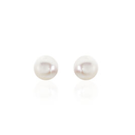 Boucles D'oreilles Puces Suki Or Jaune Perle De Culture - Clous d'oreilles Femme | Histoire d’Or