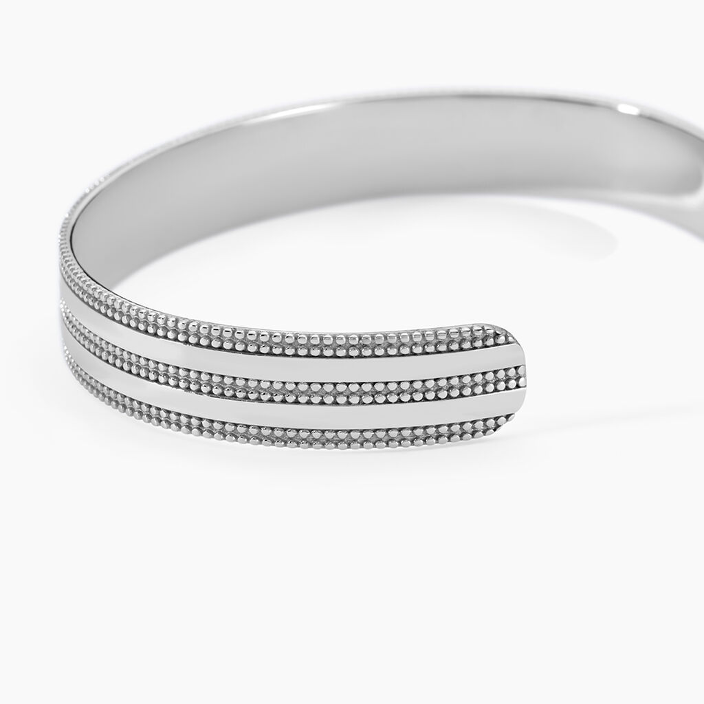 Bracelet Jonc Ayo Argent Blanc - Bracelets joncs Femme | Histoire d&rsquo;Or