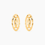 Boucles D'oreilles Puces Elodile Ovale Or Jaune - Clous d'oreilles Femme | Histoire d&rsquo;Or